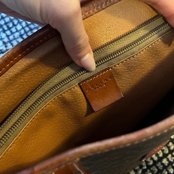 VINTAGE CELINE MACADAM SHOULDER BAG - Picture 4 of 11